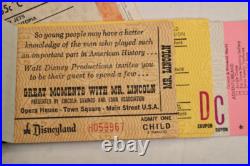 Disneyland vintage theme park ticket books and parking passes Disneyland vintage theme park ticket books and parking passes