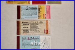 Disneyland vintage theme park ticket books and parking passes