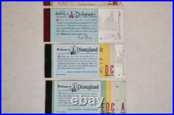 Disneyland vintage theme park ticket books and parking passes