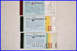 Disneyland vintage theme park ticket books and parking passes