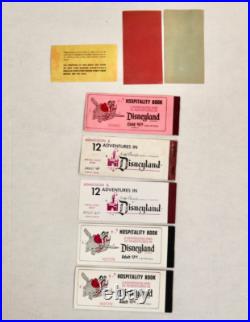 Disneyland vintage theme park ticket books and parking passes