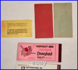 Disneyland vintage theme park ticket books and parking passes Disneyland vintage theme park ticket books and parking passes