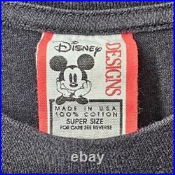 Distressed Vintage 90s Disney Mickey Mouse ASAP T-Shirt Single Stitch 3XL Boxy