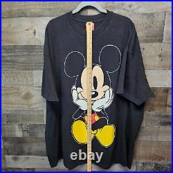 Distressed Vintage 90s Disney Mickey Mouse ASAP T-Shirt Single Stitch 3XL Boxy