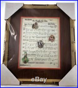 Enchanted Tiki Room 50th Anniversary Event Musical Score Framed Pin Set Disney