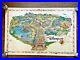Euro Disneyland CARTE PLAN Map Paris ROLLED PROOF RARE 1992 SIGNED Eddie Sotto