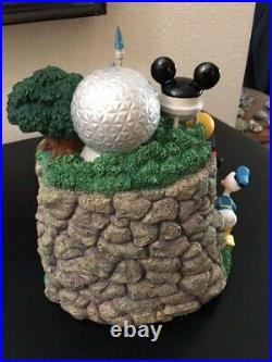 Extremely Rare Disney World Four Parks One World 8 Tall Clock Figurine! New