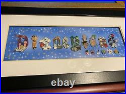 Five (5) Disney Pin Framed Sets Rare & LE 500 Disneyland, Mickey Pluto, Resort