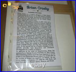 Forbidden Mountain Art Disney Theme Parks Giclee #16/95 Maleficent Castle Crosby