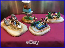 Four (4) Disney, Ron Lee, Theme Park Ride Vehicles, signed and numbered