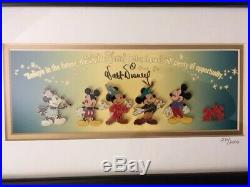 Framed Disney Mickey Millennium LE #271/2000 Pin Set With COA