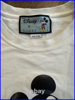 GUCCI DISNEY MICKEY MOUSE BEIGE TSHIRT Size 2 XL SHIRT AUTHENTIC