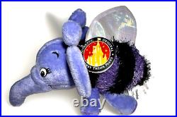 Heffalump Purple Bee Plush Disney Theme Park Edition Winnie The Pooh 9' NWT Rare