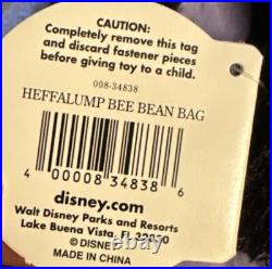 Heffalump Purple Bee Plush Disney Theme Park Edition Winnie The Pooh 9' NWT Rare