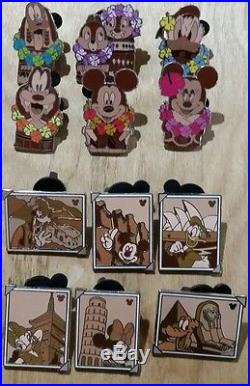 Huge Lot Of Disneyland Hidden Mickey Pins(COMPLETE SETS!)