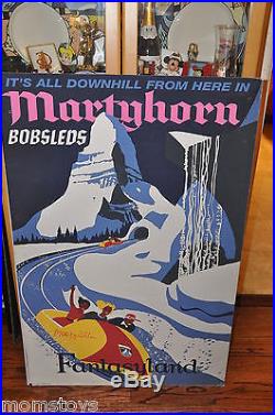 Imagineering Martyhorn Marty Sklar Matterhorn Bobsled Retirement Poster Board