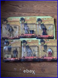 Indiana Jones 4.5 Action Figure 2003 Disney Theme Park Exclusive Set of 6 Pcs