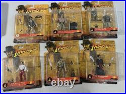 Indiana Jones 4.5 Action Figure 2003 Disney Theme Park Exclusive Set of 6 Pcs