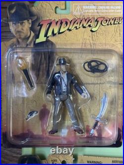Indiana Jones 4.5 Action Figure 2003 Disney Theme Park Exclusive Set of 6 Pcs
