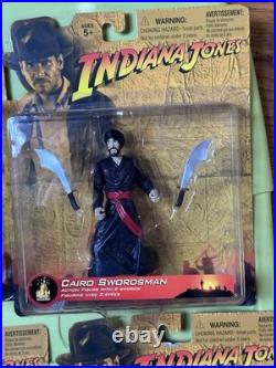 Indiana Jones 4.5 Action Figure 2003 Disney Theme Park Exclusive Set of 6 Pcs