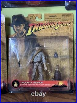 Indiana Jones 4.5 Action Figure 2003 Disney Theme Park Exclusive Set of 6 Pcs