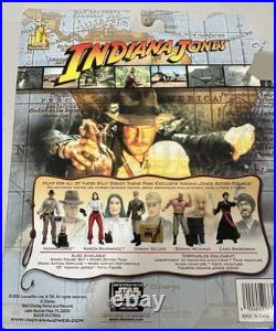 Indiana Jones 4.5 Action Figure 2003 Disney Theme Park Exclusive Set of 6 Pcs