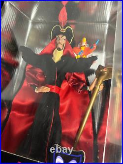 Jafar Doll HTF Disney Theme Park Exclusive Villains Collection Aladdin NRFB NIB
