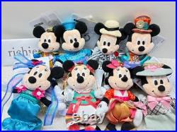 Japan Tokyo Disney Sea 25th Mickey Minnie Plush Charm Complete Set 8 Theme