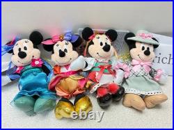 Japan Tokyo Disney Sea 25th Mickey Minnie Plush Charm Complete Set 8 Theme