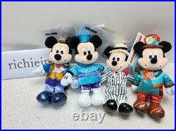 Japan Tokyo Disney Sea 25th Mickey Minnie Plush Charm Complete Set 8 Theme