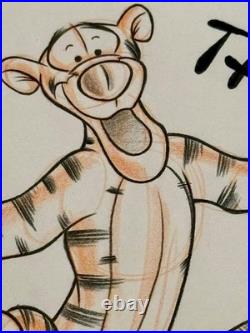 Jon Pinto Original SIGNED Disney Theme Park Art TIGGER Winnie the Pooh 2003
