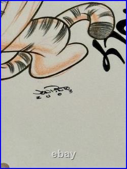 Jon Pinto Original SIGNED Disney Theme Park Art TIGGER Winnie the Pooh 2003