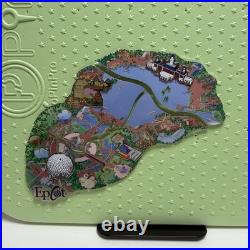 LE Disney Pin Set WDW Cast Member Atlas Epcot Park Puzzle Map Jumbo