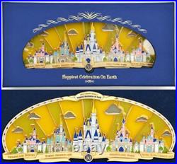 LE RARE SUPER JUMBO DISNEY Pin WDW Theme Park Castles MK DLR Cinderella Paris