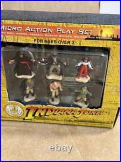 Lot INDIANA JONES THEME PARK EXCLUSIVE MICRO ACTION AIRPLANE MOTORCYCLE PLAYSET