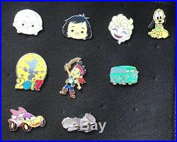 Lot of 100+ Disney Pins with Bag Limited Release Tsum Tsum + Collection