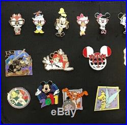 Lot of 100+ Disney Pins with Bag Limited Releases Hidden Mickey+ Collection