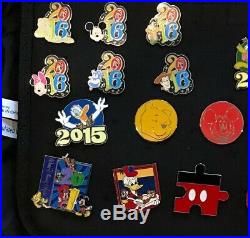 Lot of 100+ Disney Pins with Bag Limited Releases Hidden Mickey+ Collection
