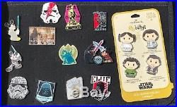 Lot of 100+ Disney Star Wars Pins Bag Limited Release Cast Exclusives Collection