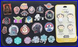 Lot of 100+ Star Wars Disney Pins with Bag Collection