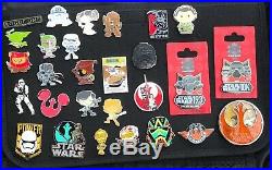 Lot of 100+ Star Wars Disney Pins with Bag Collection
