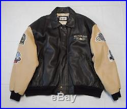 Men's Leather Jacket Coat Size 3XL Walt Disney World with Theme Park Patches