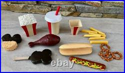 Mickey Disney Theme Parks Fisher Price Play Food Hotdog Fries Ice Cream? Rare