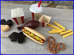 Mickey Disney Theme Parks Fisher Price Play Food Hotdog Fries Ice Cream? Rare
