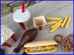 Mickey Disney Theme Parks Fisher Price Play Food Hotdog Fries Ice Cream? Rare