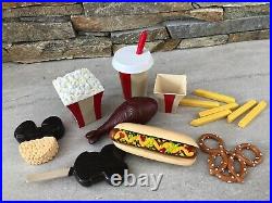 Mickey Disney Theme Parks Fisher Price Play Food Hotdog Fries Ice Cream? Rare