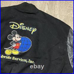 Mickey Jacket S Vintage 90s 00s Disney World Theme-Park Bomber Varsity Coat