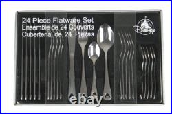 Mickey Mouse 24 Piece Flatware Set Stainless Steel Disney Theme Parks Magic