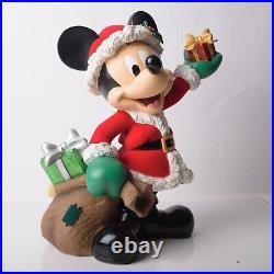 Mickey Mouse Santa Big Figure Fig Christmas Oversized Disney Theme Parks 20H