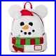 Mickey Mouse Snowman Holiday Theme Park Loungefly Mini Backpack Christmas